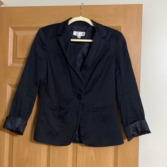 Black front pocket blazer - Picture 1 of 1